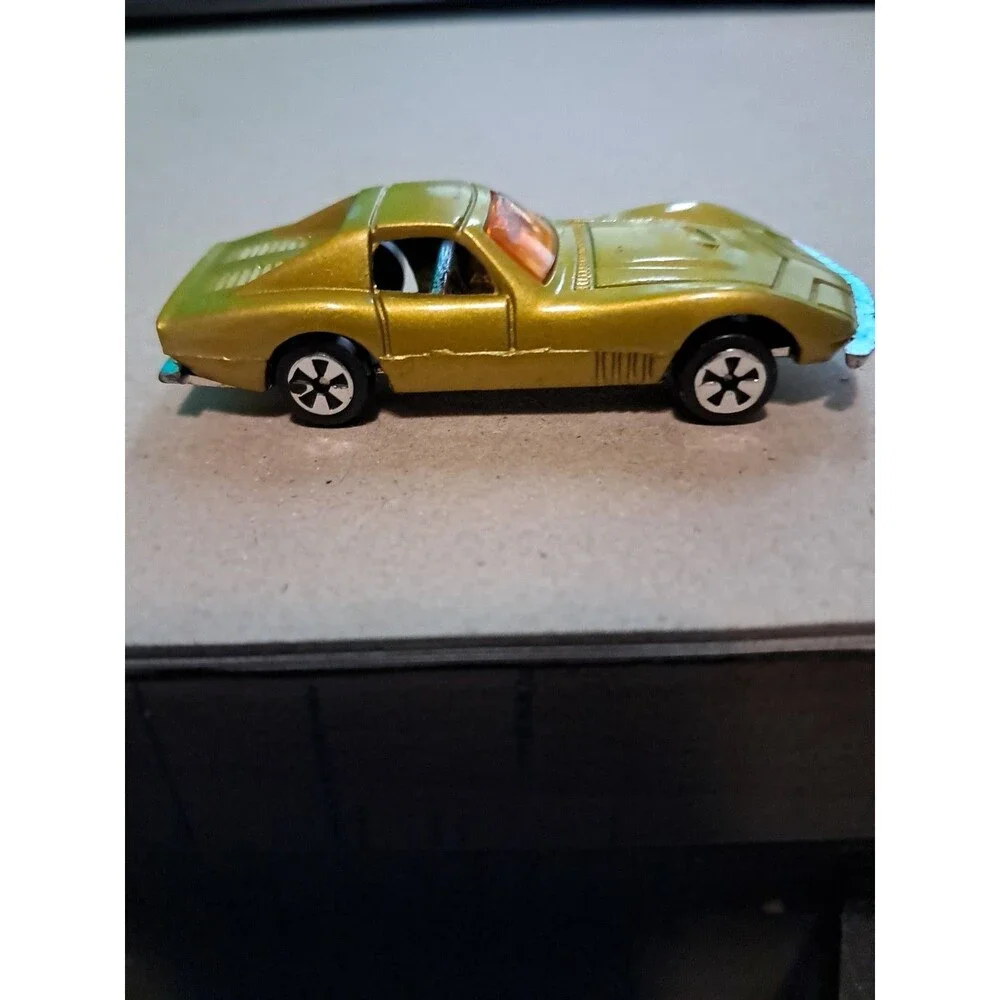 Corvette, Hong Kong, Racer, Gold, Diecast, Vintage